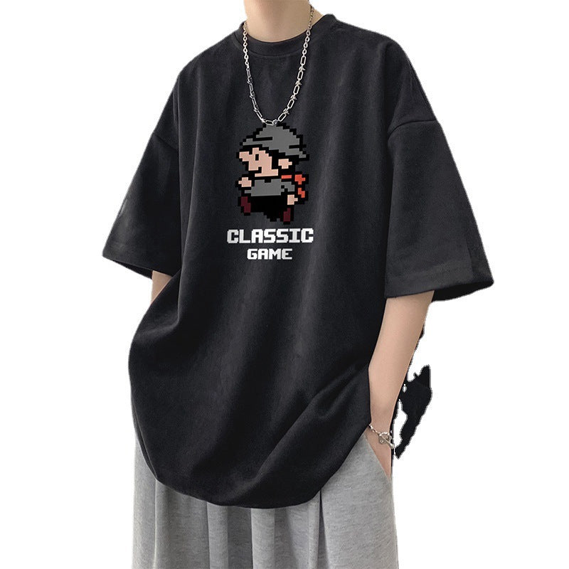 Nasa T Shirt Short Sleeve T-Shirt Men'S Summer Men'S Loose Half Sleeve