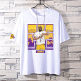 Basketball Sports T Shirt Nba Basketball Clothes James Kobe Cotton Short-Sleeved T-Shirt Men'S Loose