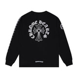 Chh Chrome Heart Long Sleeve Shirt Unisex Fashion Loose Long Sleeve Shirt