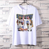 Basketball Sports T Shirt Loose-Fitting Pure Cotton Short Sleeves T-Shirt Male Student All-Match Warrior Curry