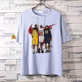 Basketball Sports T Shirt Nba Basketball Clothes James Kobe Cotton Short-Sleeved T-Shirt Men'S Loose