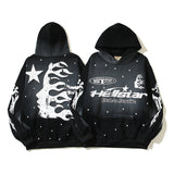 Hellstar Hoodie Retro Distressed Loose Fleece