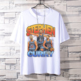 Basketball Sports T Shirt Curry Trendy Printed Basketball Sport Short Sleeve T-Shirt Boys Loose