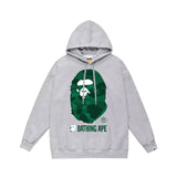 Bathing Ape Hoodie Autumn/Winter Letter Print Loose Hoodie Pullover Ape Sweater