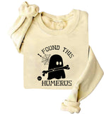 I Found This Humerus Ghost Halloween Sweatshirt Humerus
