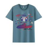 Basketball Sports T Shirt Short-Sleeved T-Shirt Men'S Trendy Loose Printed Half Sleeve Student