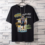 Basketball Sports T Shirt Student Short Sleeve T-Shirt Male Warrior Curry Basketball