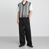 Mariner Shirt Summer Knitted Men's Loose Vest Striped Design Trend