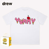 Drew T Shirts Loose Summer Men and Women Pure Cotton Couple