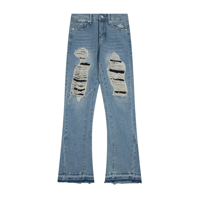 Gallery Dept Jeans Washed Ripped Rough Jeans Flared Trousers