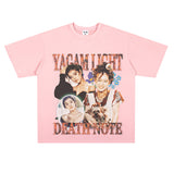 Film Star T Shirt Popular Female Singer Akina Nakamori People Loose Heavy Retro Street T-shirt Men and Women