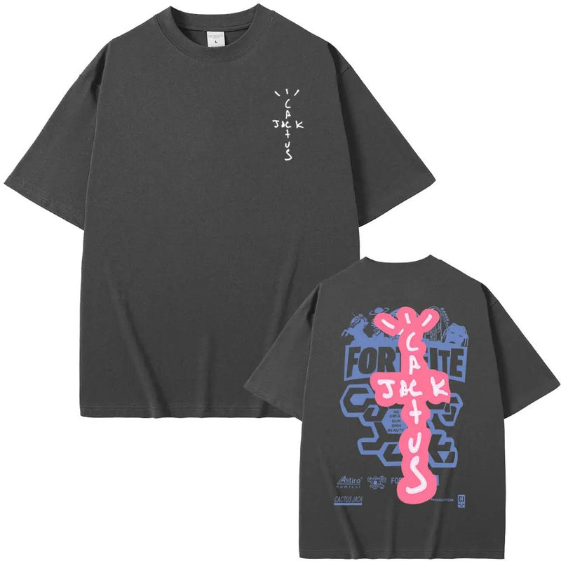 Hip Hop Limited Edition Cactus Jack Tshirt Short Sleeve