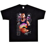 Basket Ball Star T Shirt Basketball Chris Pau Washed Distressed Printed Personalized T-Shirt Retro Short Sleeve