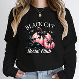 Women Fashion Creative Halloween Pumpkin Black Cat