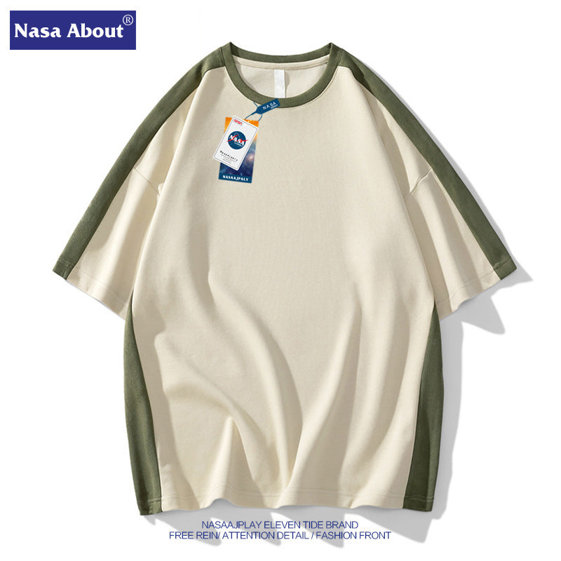Nasa T Shirt Short Sleeve T-Shirt Men'S Summer T-Shirt Half Sleeve Top Couple Casual