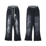 Mens trendy Hoodie & Pants Wash Water Make Old Hoodies Sweater Trousers
