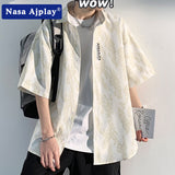Nasa T Shirt Short-Sleeved Shirt Men'S Summer Casual Top Coat