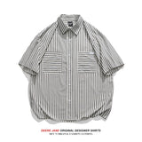 Men Shirts Summer Short Sleeve Shirt Men's Loose Men's Tops Casual