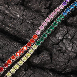 Chains 4mm Color Zircon Tennis Chain Hip Hop Royalty Spectrum