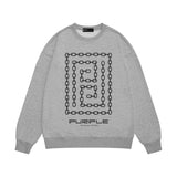 Purple Brand Sweatshirt Loose Crew Neck Sweater