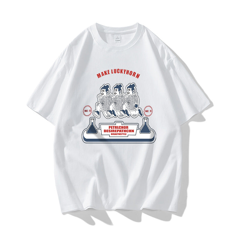 Nasa T Shirt Loose Men'S And Women'S Short-Sleeved Couple T-Shirt