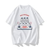 Nasa T Shirt Loose Men'S And Women'S Short-Sleeved Couple T-Shirt