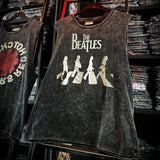 Pearl Jam T Shirts Doors Ramones Rock Washed Vintage Tank Top Cotton Sleeveless T-Shirt(Part1)