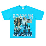 Film Star T Shirt Retro Street Cotton American T-shirt