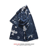 Men's Shirts Summer Short Sleeve Printed Shirt Men's Loose Shirt