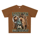 Film Star T Shirt Loose Heavy Retro Street Cotton American T-shirt for Men and Women