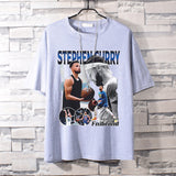 Basketball Sports T Shirt Curry Basketball Sports Loose Student All-Match Short-Sleeved T-Shirt Men