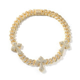 Chains fashion punk full of diamond crosses Cuban chain hiphop St. Valentine's Crosses
