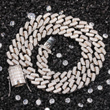 Chains Necklace Jewelry Fashion Copper Zircon Cuban Chain St. Valentine's Spectrum