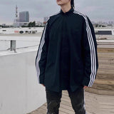 MIJKO Mens Jacket Three Contrast Color Casual Jacket