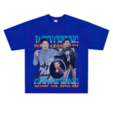 Film Star T Shirt Hong Kong God of Song Zhang Xueyou Printed Loose Street T-shirt