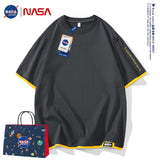 Nasa T Shirt Short-Sleeved T-Shirt Male And Female Trendy Summer Loose Top