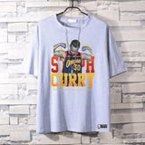 Basketball Sports T Shirt Loose-Fitting Pure Cotton Short Sleeves T-Shirt Boys Basketball Sports Curry
