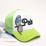 Plam Angle Hat Fashion Baseball Cap Bear Parrot Embroidery