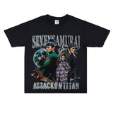 Film Star T Shirt Movie All-around Ambush Loose Retro Street Cotton Personality round Neck T-shirt Men and Women