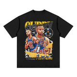 Nba T Shirt Curry Printed Short-Sleeved T-shirt European and American Fashion Brand Top