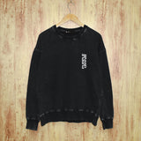 Purple Brand Distressed Sweatshirt Retro Vintage Crew Neck Sweater