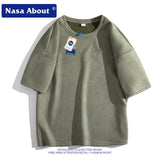 Nasa T Shirt Short-Sleeved T-Shirt Men'S Summer Student Loose All-Matching