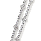 Chains 5A Zircon Flower Tennis Chain Tide Cool St. Valentine's Spectrum
