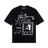 ERD T Shirts Short Sleeve Printed Loose Casual