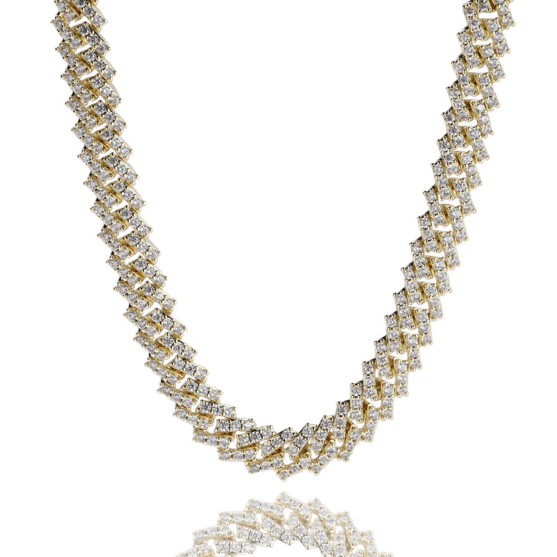 Chains Hip Hop 12MM Cuban Chain Tide Brand with Diamonds Spectrum St. Valentine's
