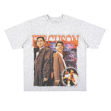 Film Star T Shirt Movie the Killer Derivative Short Sleeves Retro American Street T-shirt Men and Women