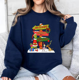 Grinch Christmas Tree Crewneck Sweatshirt