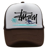 Stussy Hat Printed Truck Mesh Cap Outdoor Surfing Casual Sun Hat