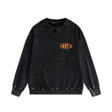 Purple Brand Distressed Sweatshirt Retro Vintage Crew Neck Sweater