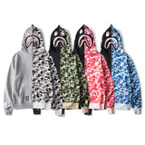 Aape Hoodie Men's Color Matching Camouflage Coat Casual Thin Hoodie